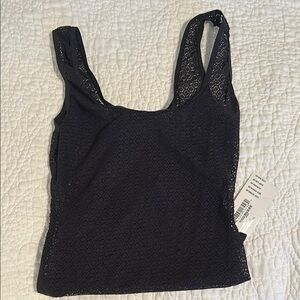 Black Lace Tank Top Bodysuit